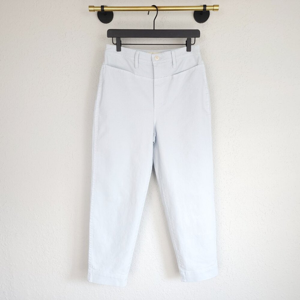Madewell 27 Blue Slim Fit Emmett High Waist Tapered Pants Yoke Edition NWT